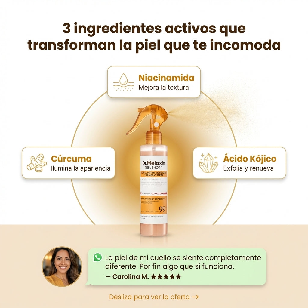 Dr Melaxin | Exfoliante corporal Fórmula Kojic + Turmeric 🇺🇸